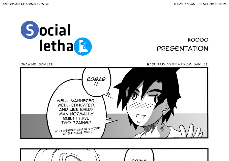 Social lethaL #0000 US top San Lee Manga mangaka